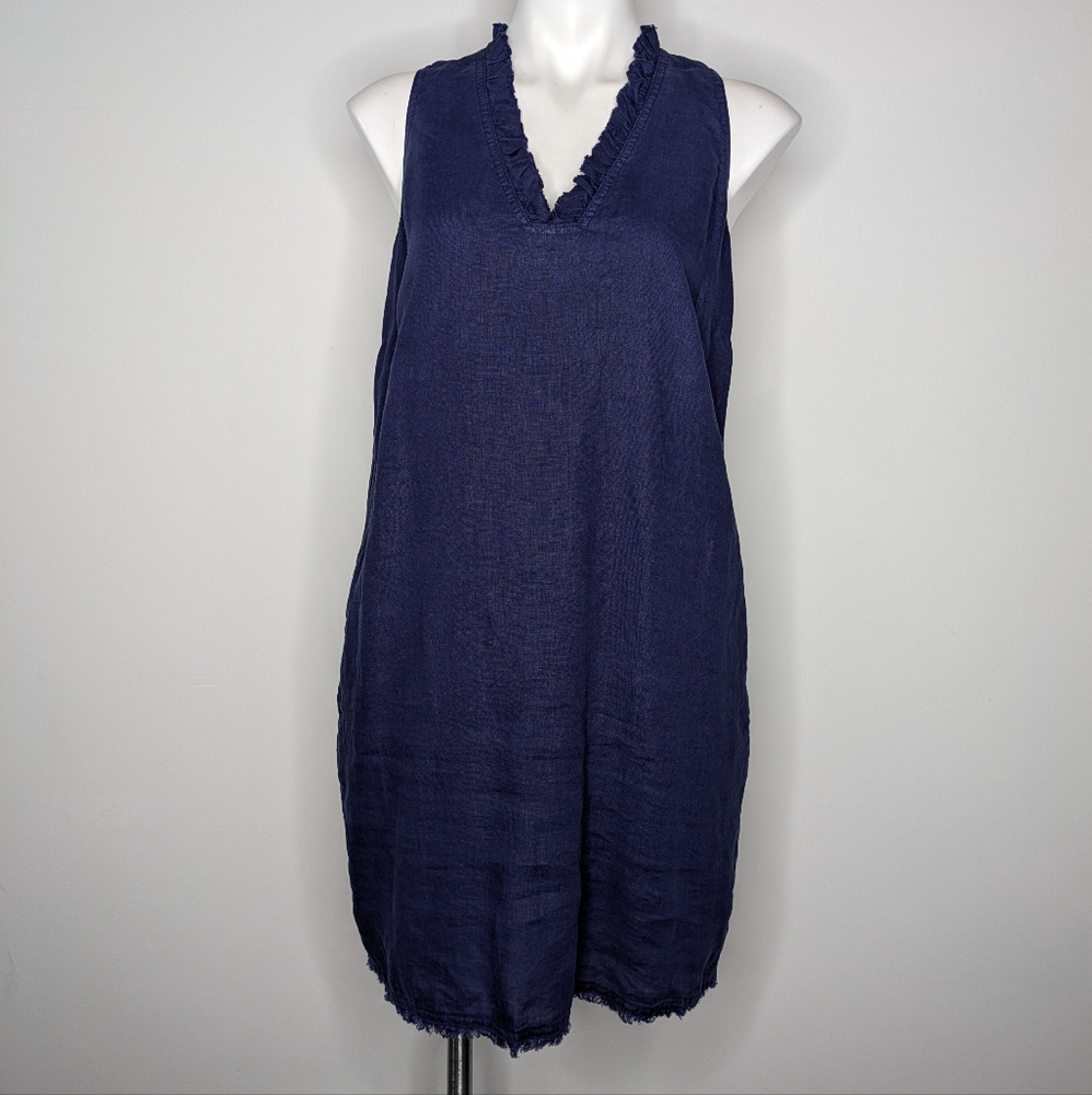 Tommy Bahama Navy Blue Sleeveless Dress